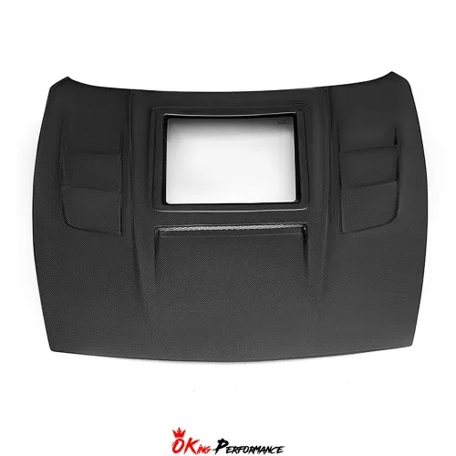 CMST Transparent Window Style Carbon Fiber Hood For Nissan 370Z Z34 2008-2019