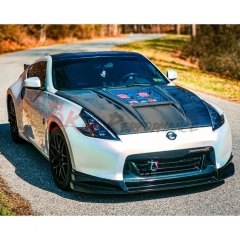CMST Transparent Window Style Carbon Fiber Hood For Nissan 370Z Z34 2008-2019