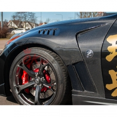 Vented V2 Style Carbon Fiber Fender For Nissan 370Z Z34 2008-2019