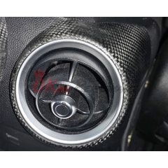 Dry Carbon Fiber Rear AC Air Vents Cover For Alfa Romeo Giulia 2016-2023