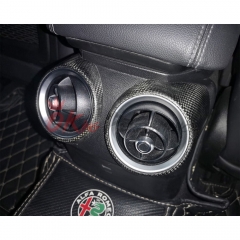 Dry Carbon Fiber Rear AC Air Vents Cover For Alfa Romeo Giulia 2016-2023