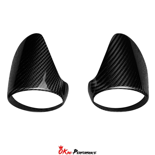 Dry Carbon Fiber Rear AC Air Vents Cover For Alfa Romeo Giulia 2016-2023