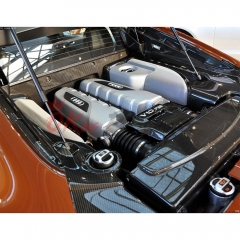 Dry Carbon Fiber Replacement Engine Bay Set For Audi R8 V8 V10 2007-2015