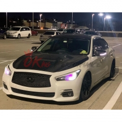 Oking Style Carbon Fiber Hood For Infiniti Q50 2013-2024