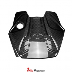 Dry Carbon Fiber Engine Cover For Infiniti Q50 3.0T 2013-2024