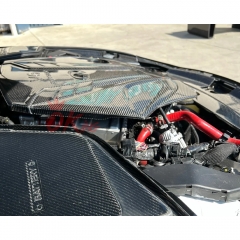 Dry Carbon Fiber Engine Cover For Infiniti Q50 3.0T 2013-2024
