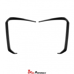 Paktechz Style Dry Carbon Fiber Front Canards For BMW X6 G06 LCI M60I 2024