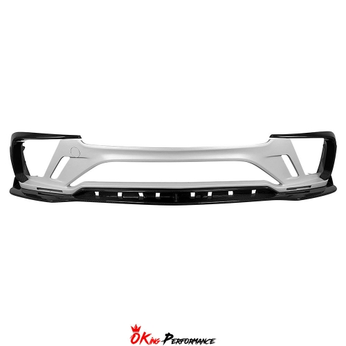 Mansory Style Dry Carbon Fiber Front Bumper For Bentley Continental GT GTC 2018-2024