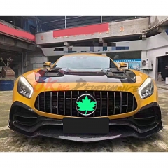 Carbon Fiber Front Lip (3 pcs) For Mercedes-Benz AMG GT GTS 2017-2019