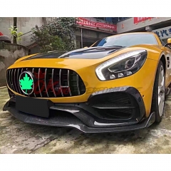 Carbon Fiber Front Lip (3 pcs) For Mercedes-Benz AMG GT GTS 2017-2019
