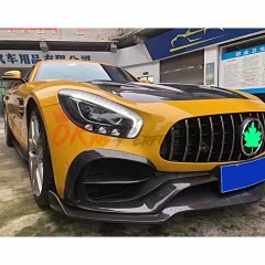 Carbon Fiber Front Lip (3 pcs) For Mercedes-Benz AMG GT GTS 2017-2019