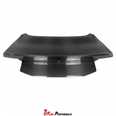 High Kick SA 1 Piece Style Carbon Fiber Rear Trunk Boot Lid For Ford Mustang Gen7 S650 2024-On