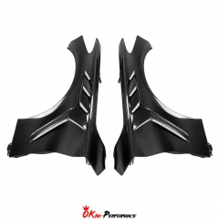 Vented V2 Style Carbon Fiber Fender For Infiniti Q60 2016-2022