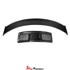 TopCar Style Carbon Fiber Rear Spoiler With Trunk Lid For Porsche 911 Carrera 991 991.1 991.2 Turbo S 2012-2018