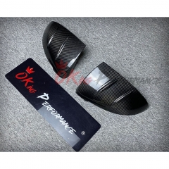 Mansory Style Dry Carbon Fiber Side Mirror Caps For Bentley Continental GT GTC 2018-2024
