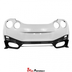 Nismo Style Half Carbon Fiber Rear Bumper Assembly For Nissan R35 GTR 2008-2023