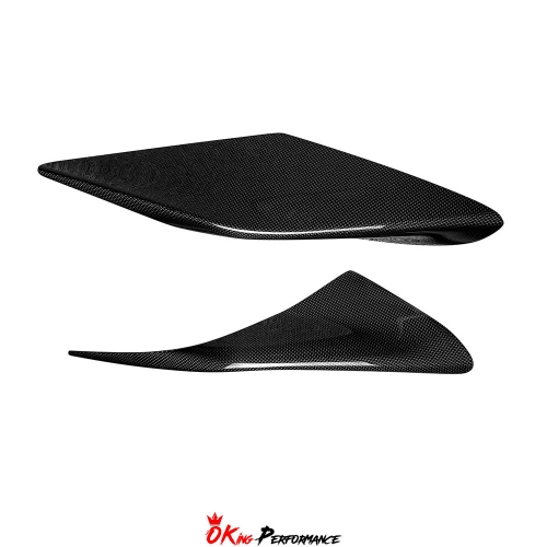 OEM Style Dry Carbon Fiber Rear Air Inlet Vent Trims For Ferrari F8 2020-2022