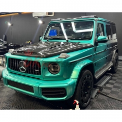 TopCar Style Dry Carbon Fiber Hood For Mercedes Benz G Class W464 G500 AMG G63 2018-2024