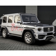 Paktechz Style Dry Carbon Fiber LED Lighting Front Roof Spoiler For Mercedes Benz G Class W464 G350 G500 AMG G63 2018-2024