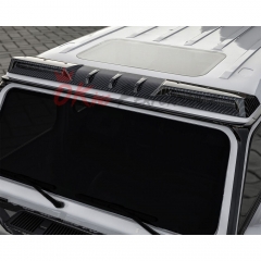 Paktechz Style Dry Carbon Fiber LED Lighting Front Roof Spoiler For Mercedes Benz G Class W464 G350 G500 AMG G63 2018-2024