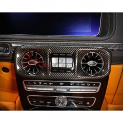 Dry Carbon Fiber Interiors Kits AC Vents Panels For Mercedes Benz G Class W464 AMG G63 G500 2018-2024