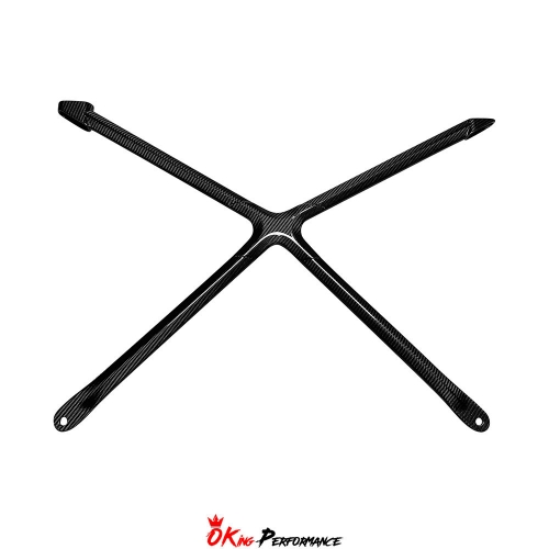 Dry Carbon Fiber Engine Bay X Brace For Audi R8 2016-2024