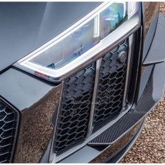 Dry Carbon Fiber Front Bumper Side Vents For Audi R8 V10 2016-2019