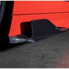 Carbon Fiber Side Skirt Splitter Fins For Audi R8 V10 2016-2019