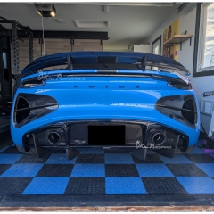 Kabel Style Dry Carbon Fiber Rear Bumper Air Vents Cover For Lotus Emira