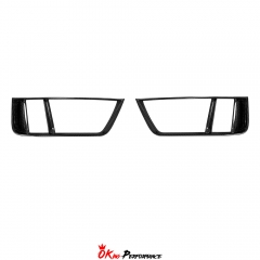 Dry Carbon Fiber Rear Bumper Grill Air Vents Cover Trims For Audi R8 2016-2019