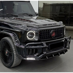 TopCar Style Dry Carbon Fiber Front Lip For Mercedes Benz G-Class W465 G63 AMG 2024-ON