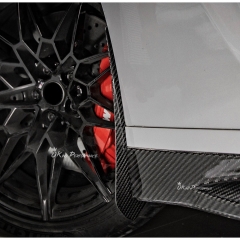 SQ Style Dry Carbon Fiber Front Mud Flaps Trim For BMW G80 G81 M3 2020-2024