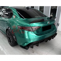 GTAM Style Half Carbon Fiber Rear Bumper For Alfa Romeo Giulia 2016-2023