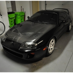 TRD Style Carbon Fiber Hood For Toyota Supra MK4 JZA80 A80 MKIV 1993-2002