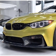 3D Style Partial Carbon Fiber Front Bumper For BMW M3 M4 F80 F82 F83 2014-2020