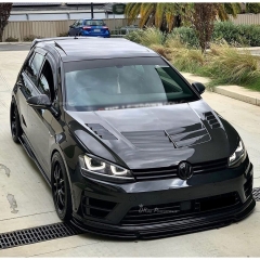 Varis Style Carbon Fiber Hood For VW Golf MK7 MK7.5 TSI GTI R-Line R 2014-2020