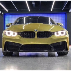 3D Style Partial Carbon Fiber Front Bumper For BMW M3 M4 F80 F82 F83 2014-2020