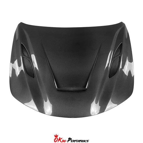 GTAM Style Carbon Fiber Engine Hood For Alfa Rome Quadrifoglio Giulia 2016-2023