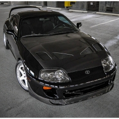 TRD Style Carbon Fiber Hood For Toyota Supra MK4 JZA80 A80 MKIV 1993-2002