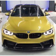 3D Style Partial Carbon Fiber Front Bumper For BMW M3 M4 F80 F82 F83 2014-2020