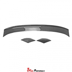 KR 3PCS Style Carbon Fiber Rear Spoiler Trunk Wing For Nissan Z Fairlady 400Z RZ34 2022+