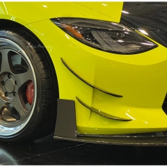 RS Style Dry Carbon Fiber Front Bumper Canards For Nissan Z Fairlady 400Z RZ34 2022+