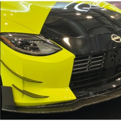 RS Style Dry Carbon Fiber Front Bumper Canards For Nissan Z Fairlady 400Z RZ34 2022+