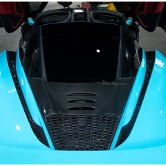 765LT Style Dry Carbon Fiber Rear Engine Cover Lid For Mclaren 720S Coupe 2017-2023