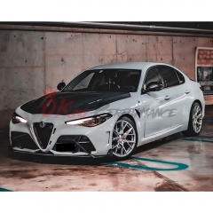 GTAM Style Half Carbon Fiber Front Bumper For Alfa Romeo Giulia 2016-2023