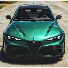 ZR Style Carbon Fiber (Cfrp) Hood Bonnet For Alfa Romeo Giulia 2016-2023