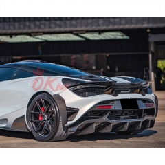 RYFT Style Dry Carbon Fiber Rear Bumper For Mclaren 720S