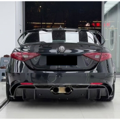 GTAM Adjustable Style Carbon Fiber Rear Spoiler GT Wing For Alfa Romeo Giulia 2016-2023