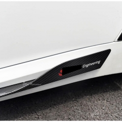 GTAM Style Dry Carbon Fiber Side Skirt For Alfa Romeo Giulia Quadrifoglio 2016-2023