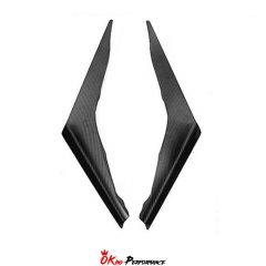 Kansai Style Carbon Fiber Front Bumper Canards For Nissan R35 GTR 2008-2016